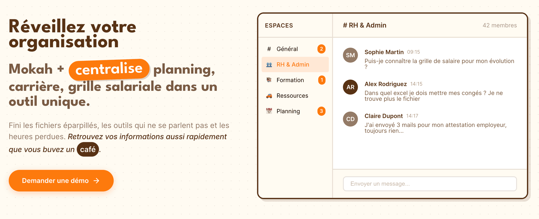 Landing page mokah+